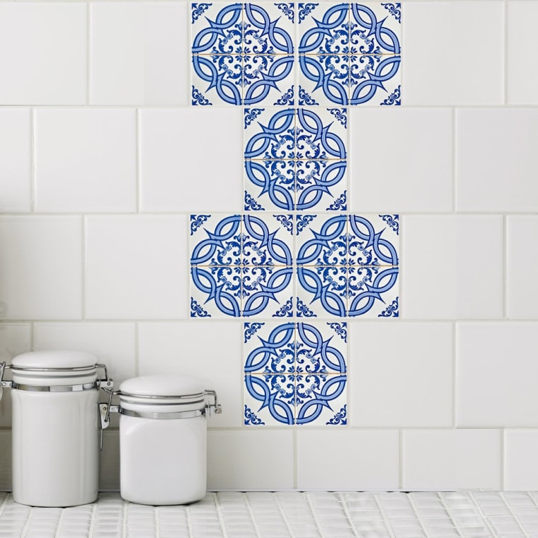 These StickPretty tile decals can transform any tiled space into an artful eyeful of color and pattern.