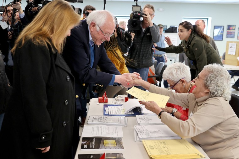 Image: BESTPIX - Presidential Candidate Bernie Sanders Votes In Vermont Primary On Super Tuesday