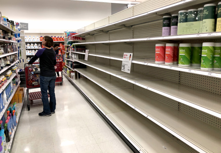 Image: Fears Of Coronavirus Spreading Causes Shortages Of Supplies At California Stores