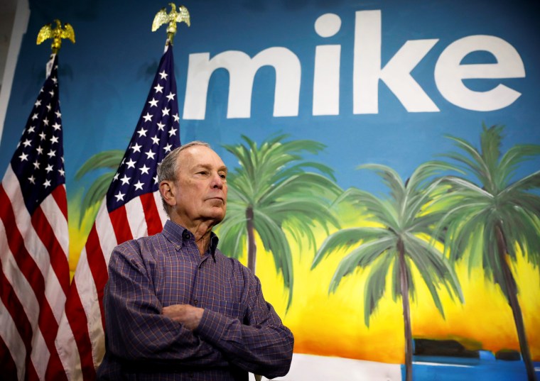 Image: Mike Bloomberg at a press conference in Miami, Fla., on March 3, 2020.