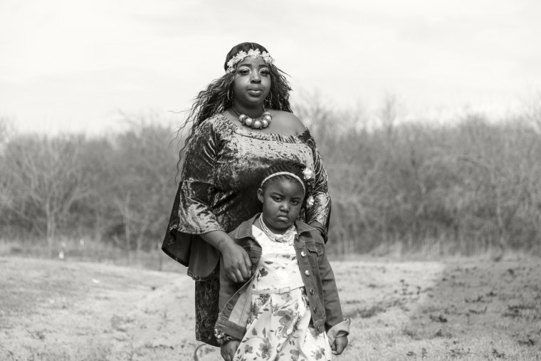 Shartrease Stanton and her daughter, Joi Murrell, 5, at their home in Rowlett, Texas.