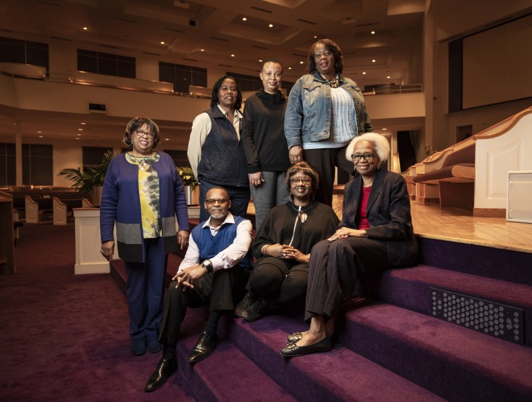 Image: Members of First Nazareth Baptist Church in Columbia, South Carolina