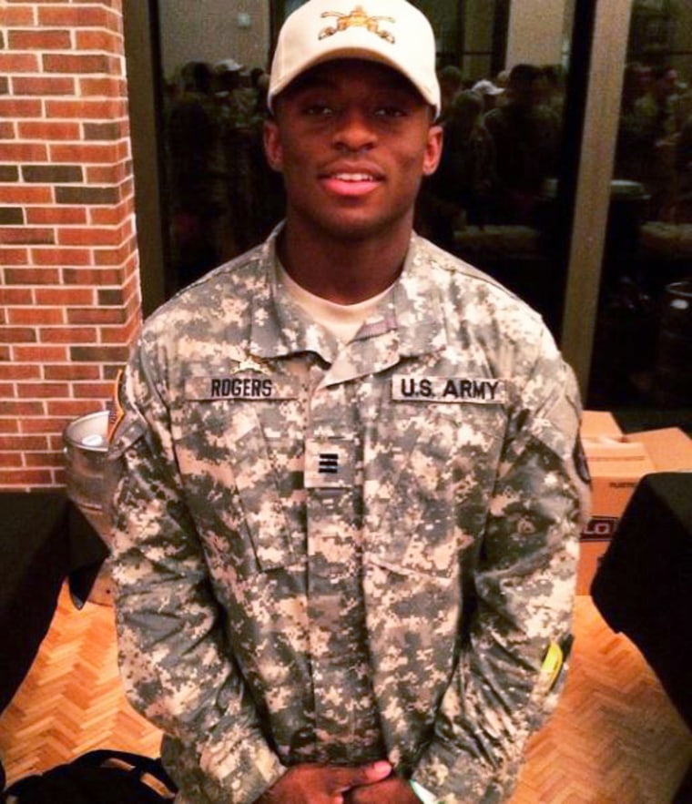 Image: "I just found out I'm gonna be an [army] officer in the U.S. Army," wrote Jared Rogers in a 2015 Instagram post.