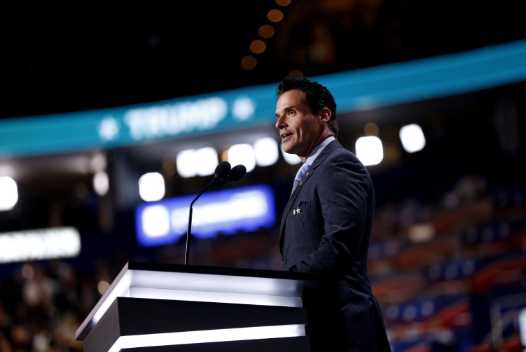 Image: Antonio Sabato Jr. speaks at the Republican National Convention in Cleveland, Ohio, on July 18, 2016.