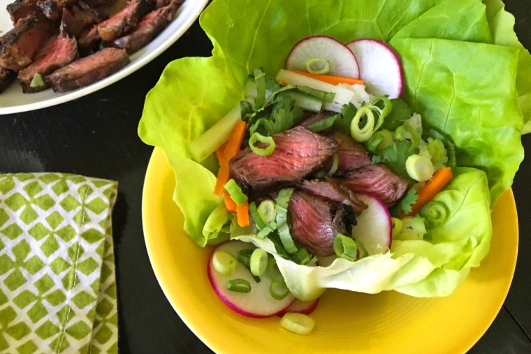 Korean-style short ribs in lettuce wraps are delicious — and fun to eat!