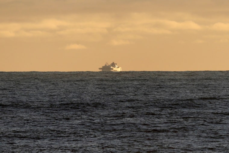 Image: The Grand Princess cruise ship carrying passengers who have tested positive for coronavirus off the coast of San Francisco, Calif., on March 7, 2020.