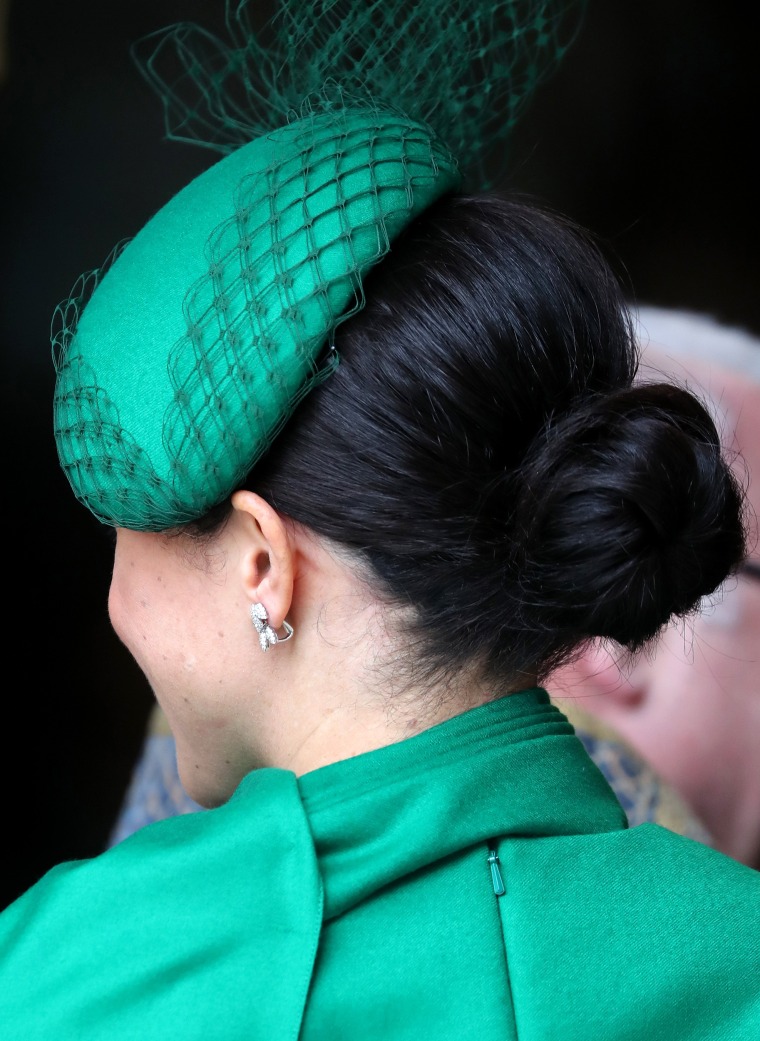 Meghan Markle green cape dress Commonwealth Day Service 2020