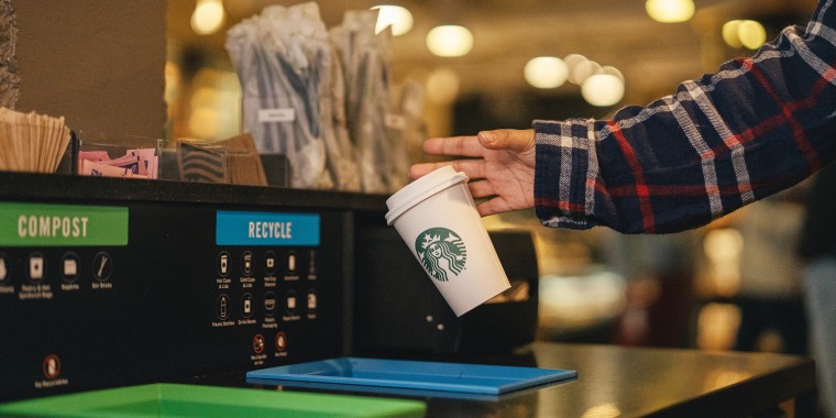 Starbucks' new paper cups won't be lined with plastic.