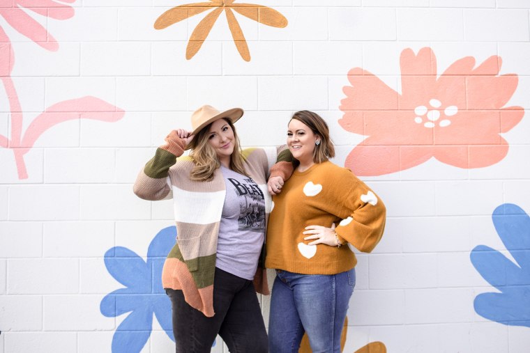 Ady Meschke, left, is pictured with her friend and co-author, Katie Crenshaw. The duo penned "Her Body Can," a children's book that aims to promote body positivity in kids.