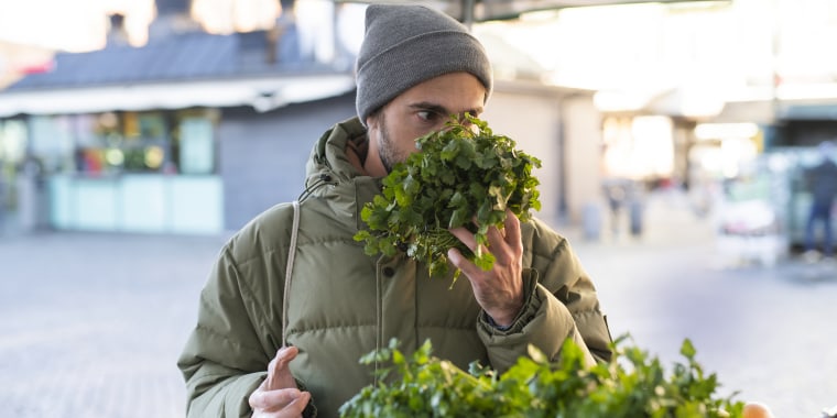 If cilantro smells or tastes like soap, it could be because you're genetically made up to detect a certain chemical.