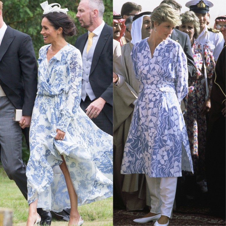 Meghan Markle & Princess Diana's off-the-shoulder dresses compared