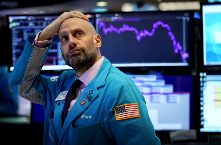 Image: Trading on Wall Street was temporarily halted as U.S. stocks plummeted on March 9, 2020.