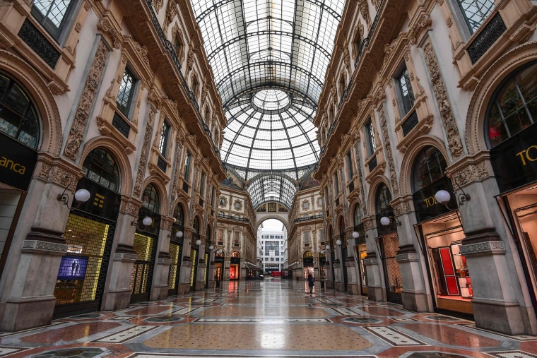 Image: Vittorio Emanuele II shopping mall in Milan