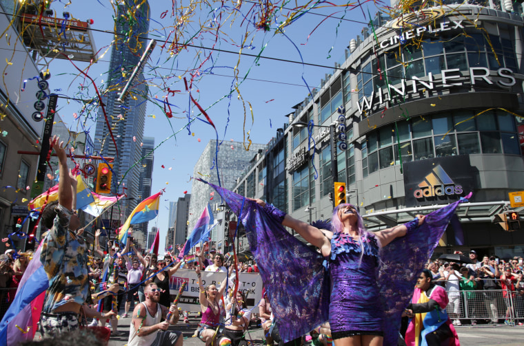 Image: LGBTQ Pride parade in Toronto