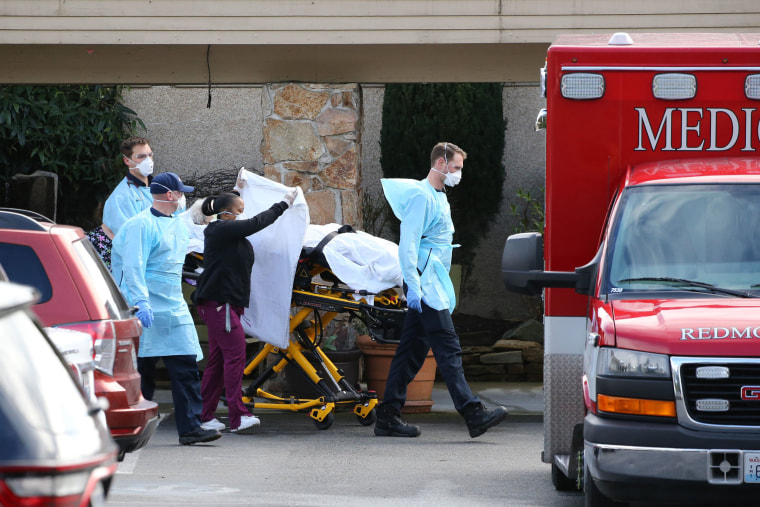 Image: Patient transferred in Kirkland, Washington.