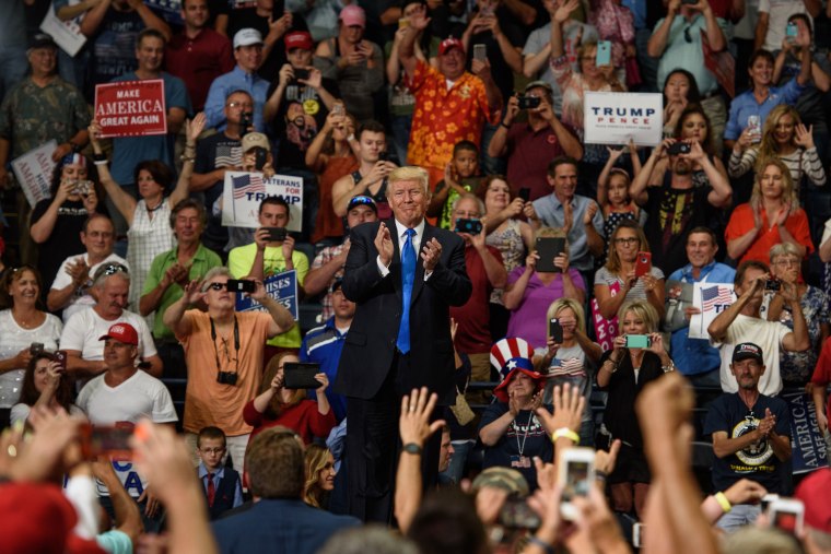 President Trump Holds Rally In Youngstown, Ohio