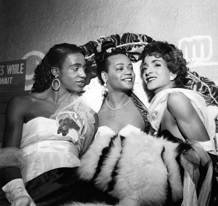 Image: Female impersonators in 1954