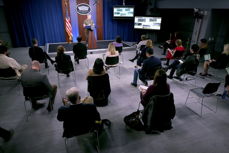 Image: US Central Command Gen. McKenzie Briefs Media On Response To Rocket Attack In Iraq