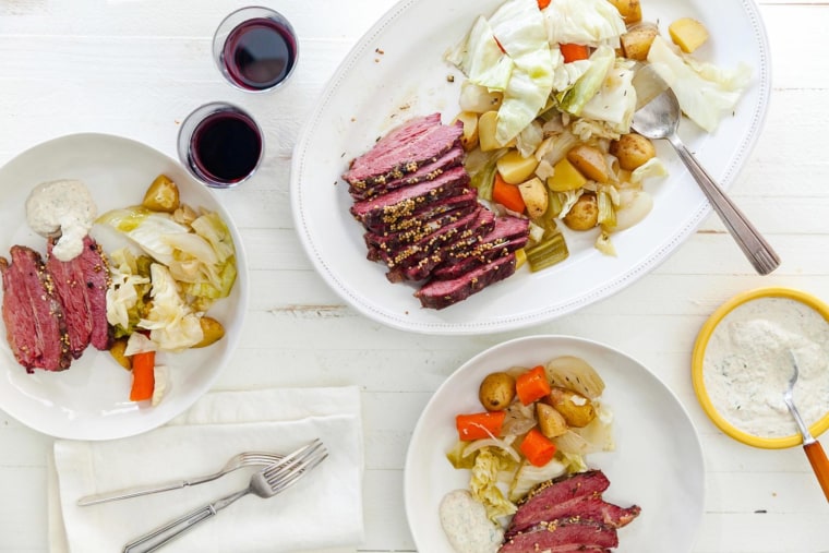 Katie Workman's Slow Cooker Corned Beef and Cabbage