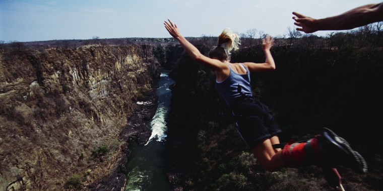 Bungee Jumping at Victoria Falls