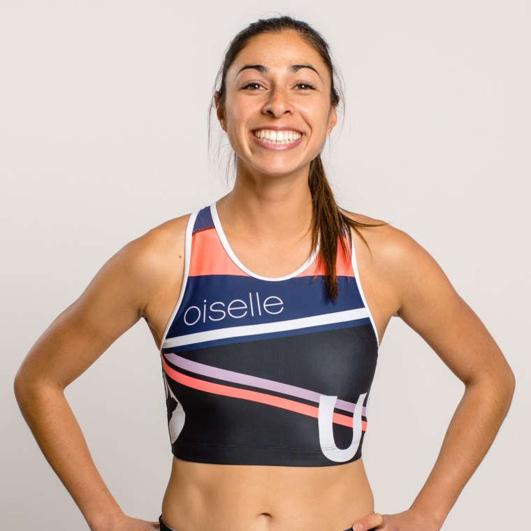 Rebecca Mehra, 25, hopes to compete in the Olympics this year as part of the United States' track team.
