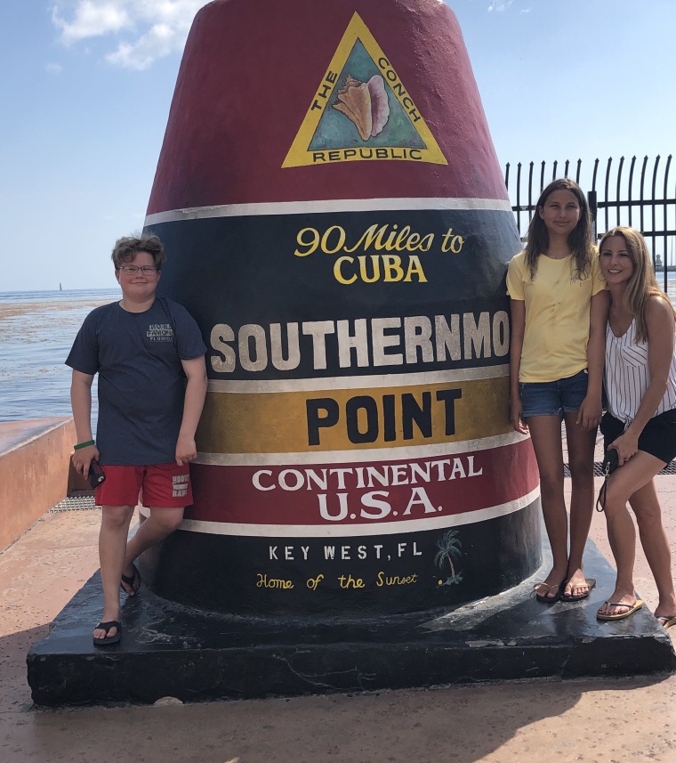 Rachelle Dunlevy and her children, Hannah, 14, and Dylan, 12.