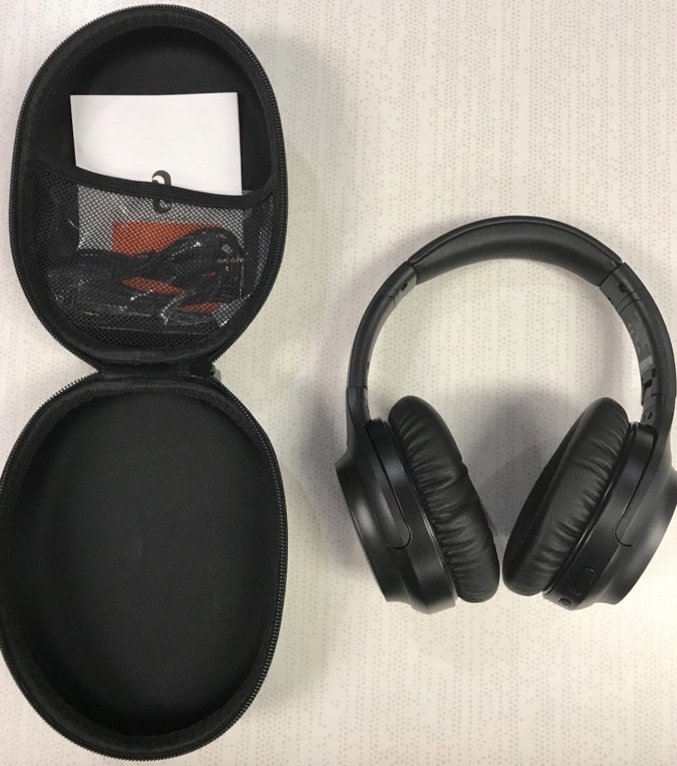 "I was looking for a good pair of over ear noise canceling headphones that would cost an arm and a leg, I purchased these and used them at work for a few days and I am impressed on how much less I hear."