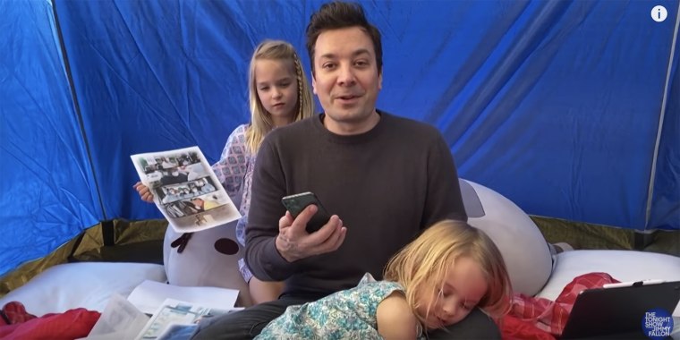 Fallon's daughters aren't exactly the most attentive coworkers but they're doing their best!