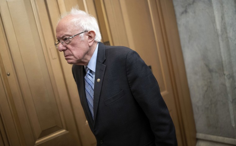 Image: Sen. Bernie Sanders (I-VT) arrives at the U.S. Capitol for a vote