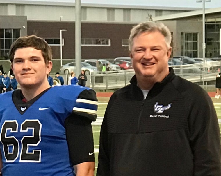 G.A. Buie and his son, Skyler.