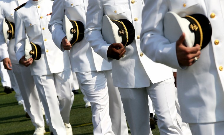 U.S. Naval Academy Holds Graduation And Commissioning Ceremony