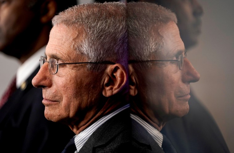 Image: Director of the National Institute of Allergy and Infectious Diseases Anthony Fauci at a White House briefing on coronavirus on March 21, 2020.