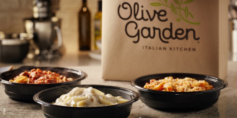 Olive Garden is offering prepackaged meals. 