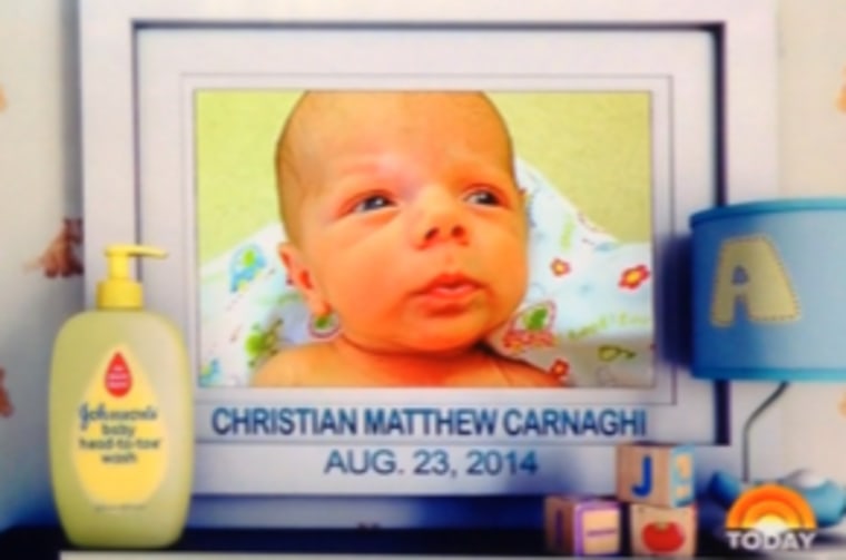 Christian Carnaghi was featured on TODAY's "Baby of the Week" segment in 2014. 