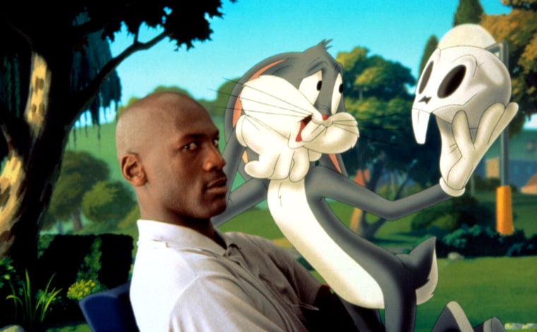 Michael Jordan and Bugs Bunny in "Space Jam"