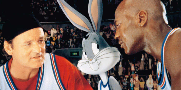 Bill Murray, Bugs Bunny, Michael Jordan in "Space Jam"