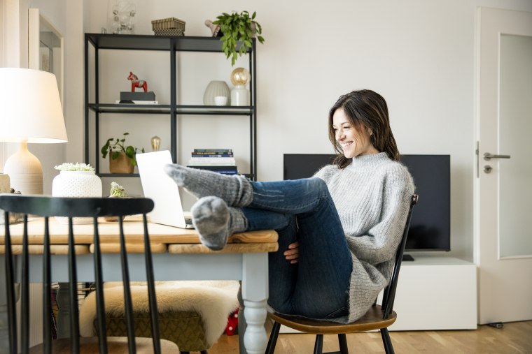 You can find a nice balance between dressing up and dressing down for video calls.