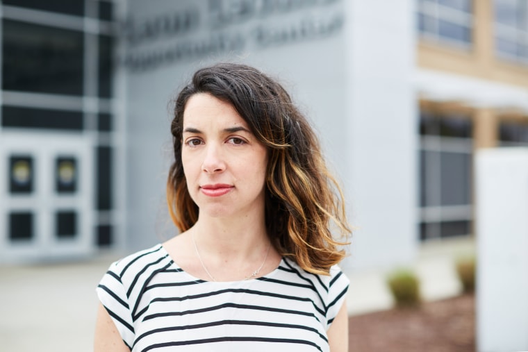 Dr. Meredith Niess outside the Charlotte Community Health Clinic.