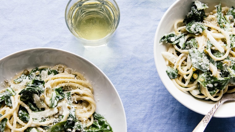 Garlic and Spinach Pasta