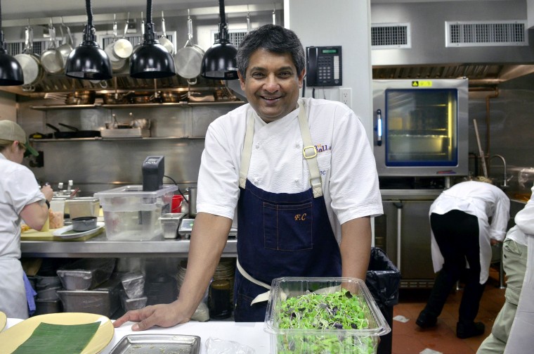 Image: Chef Floyd Cardoz Dies at the Age of 59 Food Network & Cooking Channel New York City Wine & Food Festival Presented By Coca-Cola - A Dinner with Floyd Cardoz and Anita Lopart of the Bank of America Dinner series curated by Chefs Club