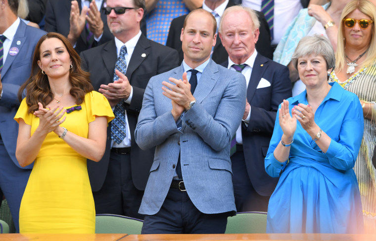 William Kate and Teresa May Wimbledon