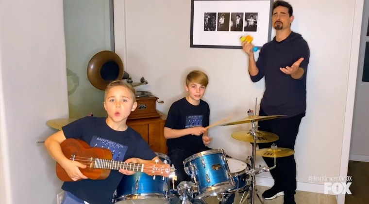Kevin Richardson got some help from his house band — his sons.