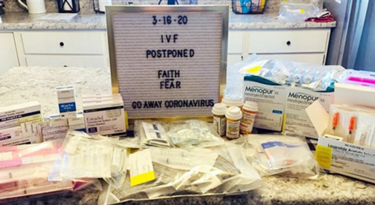 The IVF medications Ashley Carnes was prepared to take.