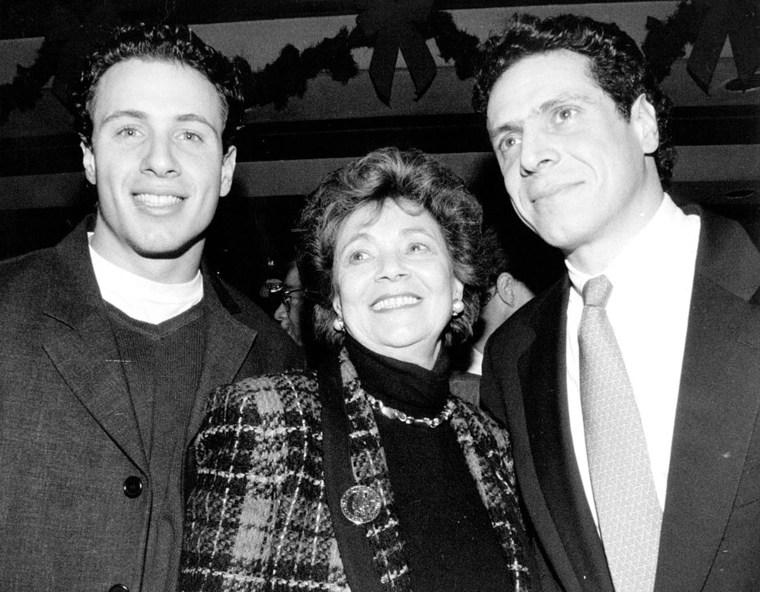 Matilda Cuomo With Her Sons Chris Cuomo and Andrew Cuomo