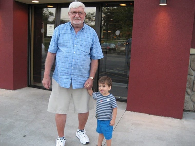 Donald John Pijanowski and his grandson.