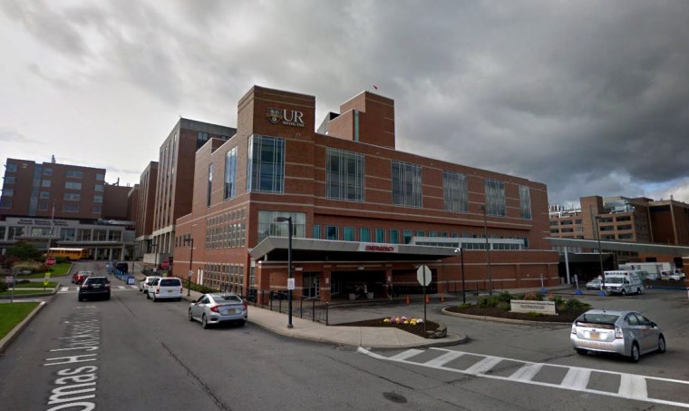 Image: Strong Memorial Hospital in Rochester, N.Y.
