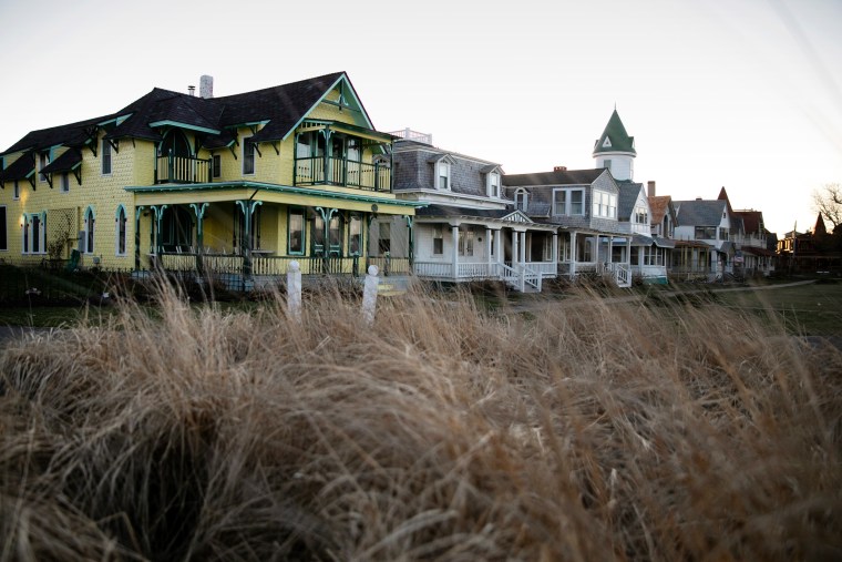 Seasonal homes in Oak Bluffs on Martha's Vineyard.