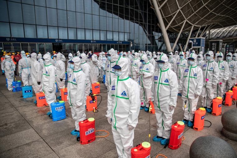 Image: Disinfection efforts in Wuhan 