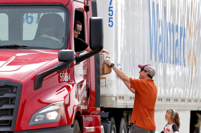 Truckers Brave Personal And Economic Risks To Replenish Shelves