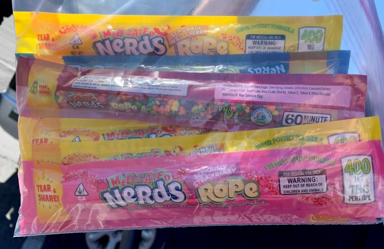 Image: Nerds Ropes candy that were infused with THC and distributed to families by the Utah Food Bank.